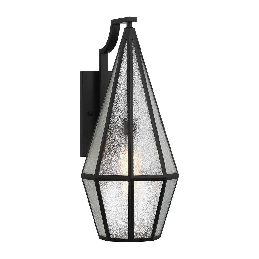Peninsula One Light Outdoor Wall Lantern in Matte Black Savoy House