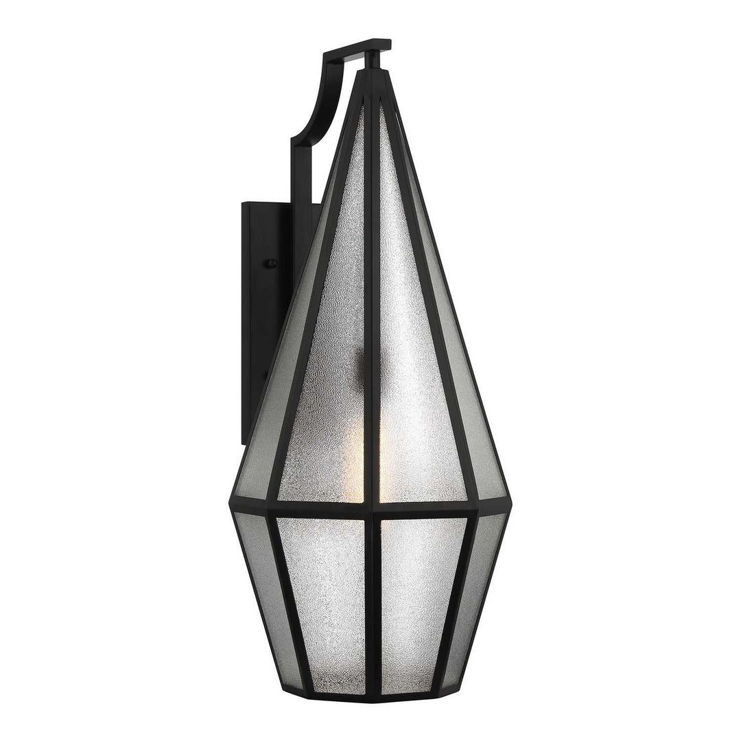 Peninsula One Light Outdoor Wall Lantern in Matte Black Savoy House