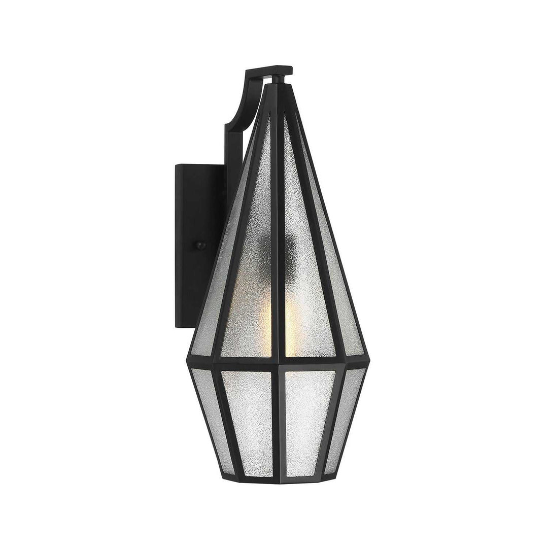 Peninsula One Light Outdoor Wall Lantern in Matte Black Savoy House