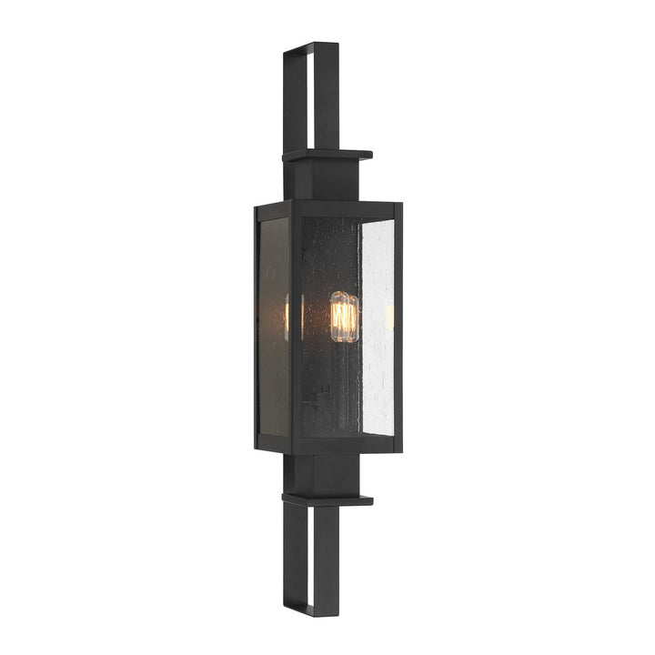 Ascott Three Light Outdoor Wall Lantern in Matte Black Savoy House