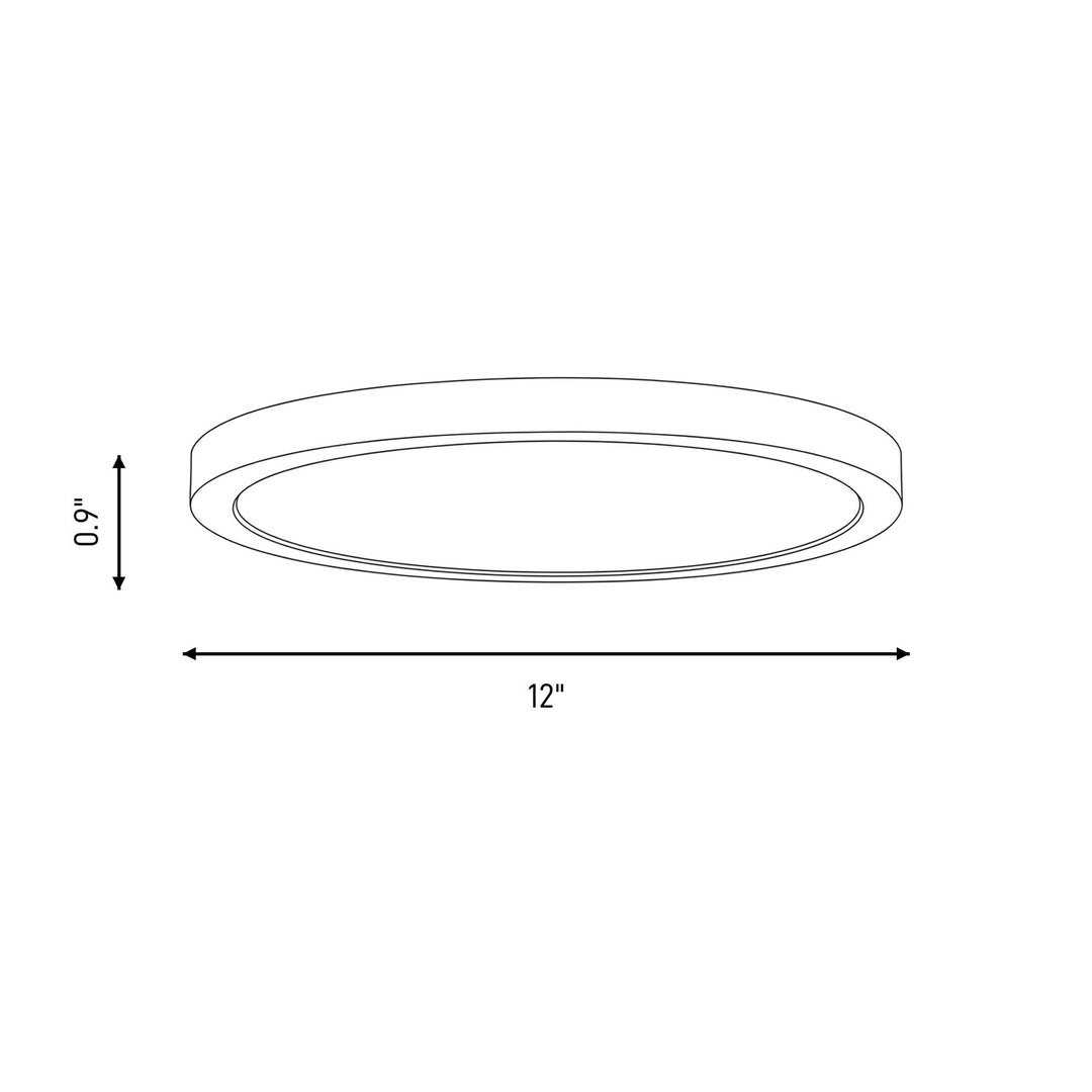 Savoy House - 6-3333-12-BK - LED Flush Mount - Black