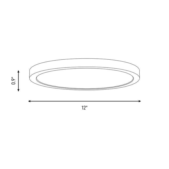 Savoy House - 6-3333-12-BK - LED Flush Mount - Black