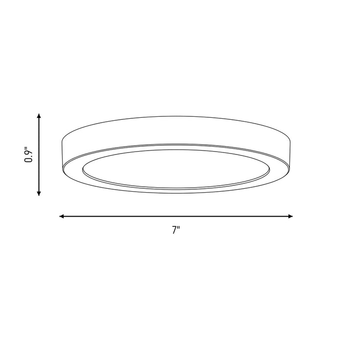 Savoy House - 6-3333-7-BK - LED Flush Mount - Black
