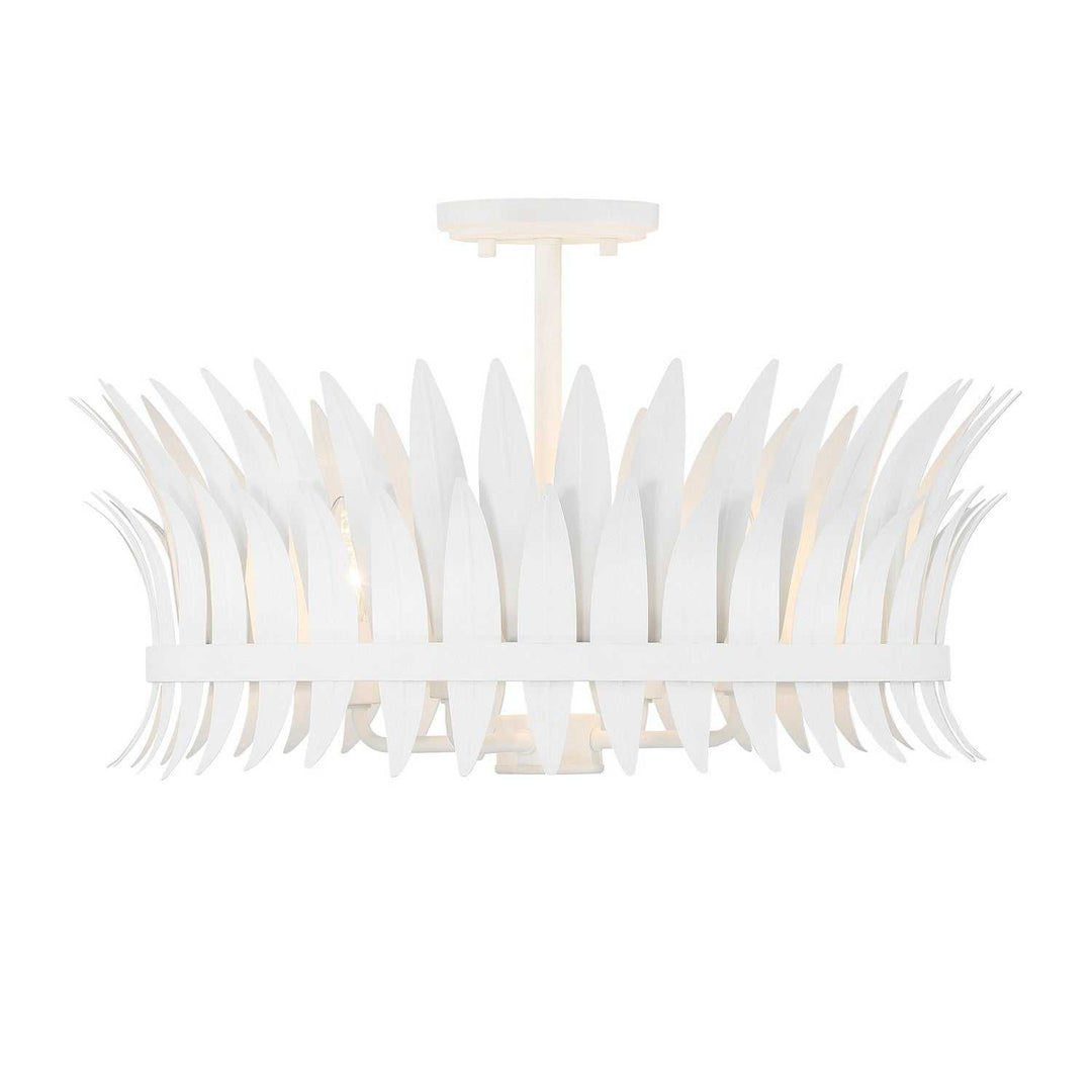 Ensley Four Light Semi-Flush Mount in Bisque White Savoy House