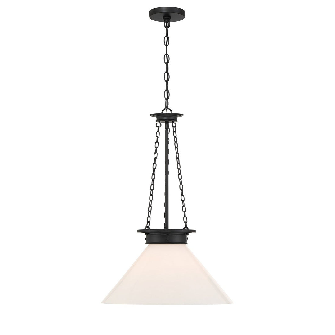 Savoy House - 7-1011-1-89 - One Light Pendant - Myers - Matte Black