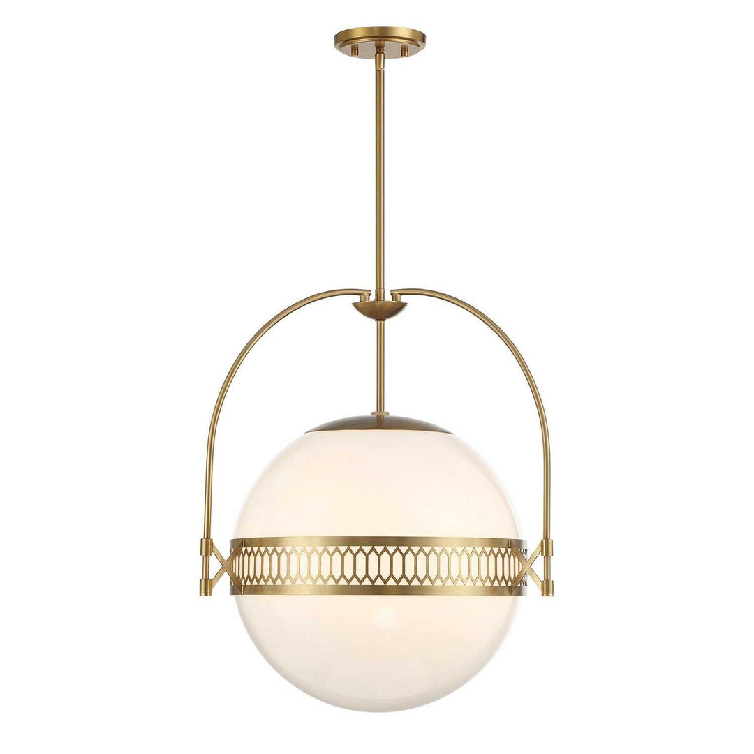 Savoy House - 7-6407-3-322 - Three Light Pendant - Thornhill - Warm Brass