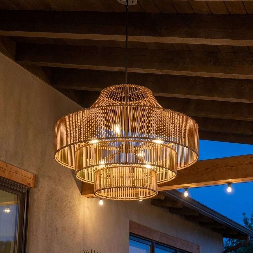 Savoy House - 7-9906-8-171 - Eight Light Outdoor Chandelier - Medlock - Burnished Brass