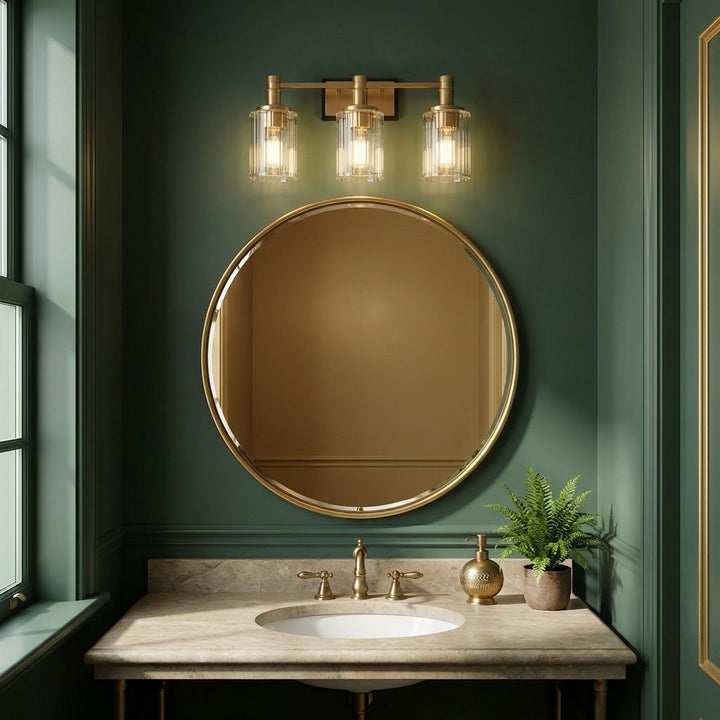Savoy House - 8-1102-3-143 - Three Light Bathroom Vanity - Concord - Matte Black with Warm Brass