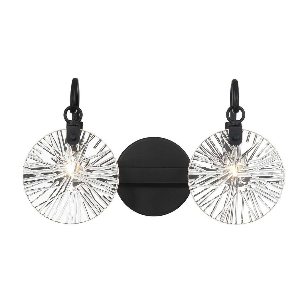 Addison Two Light Bathroom Vanity in Matte Black Savoy House