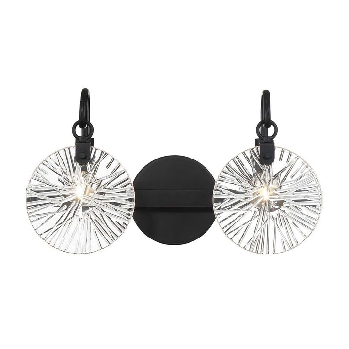 Addison Two Light Bathroom Vanity in Matte Black Savoy House