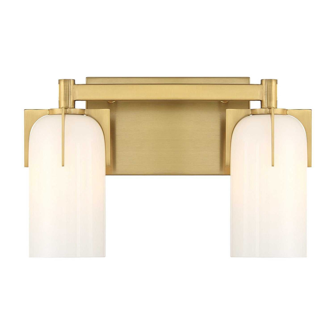 Caldwell Two Light Bathroom Vanity in Warm Brass Savoy House