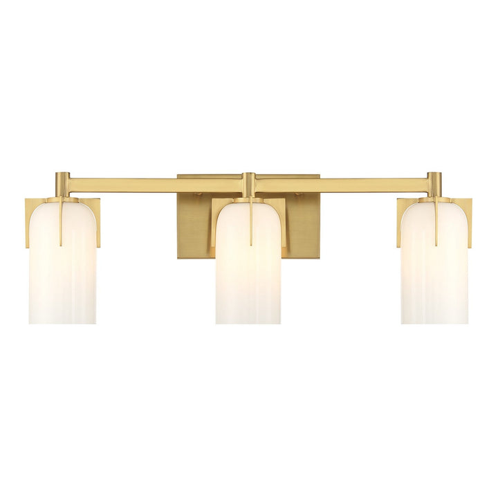 Savoy House - 8-4128-3-322 - Three Light Bathroom Vanity - Caldwell - Warm Brass