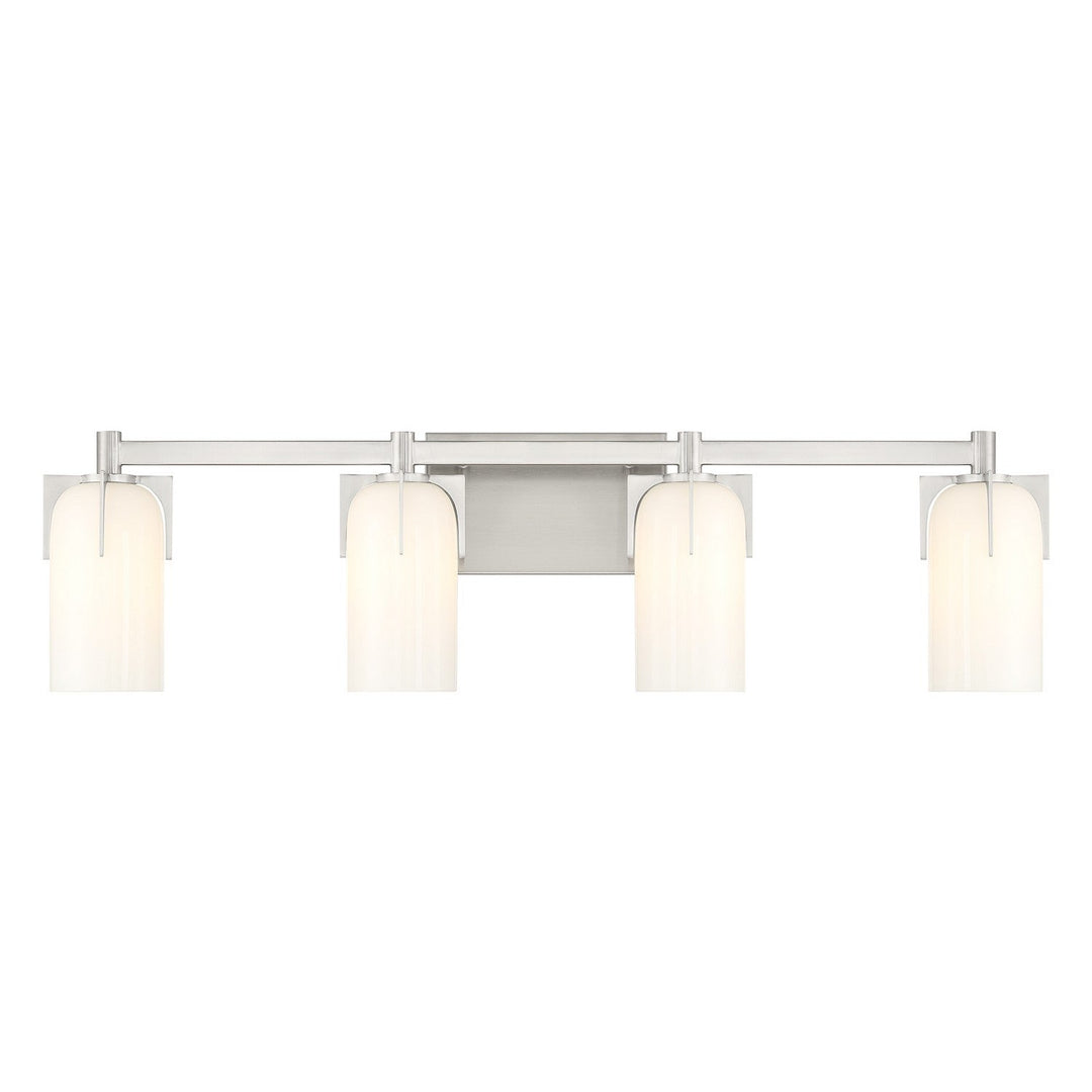 Caldwell Four Light Bathroom Vanity in Satin Nickel Savoy House