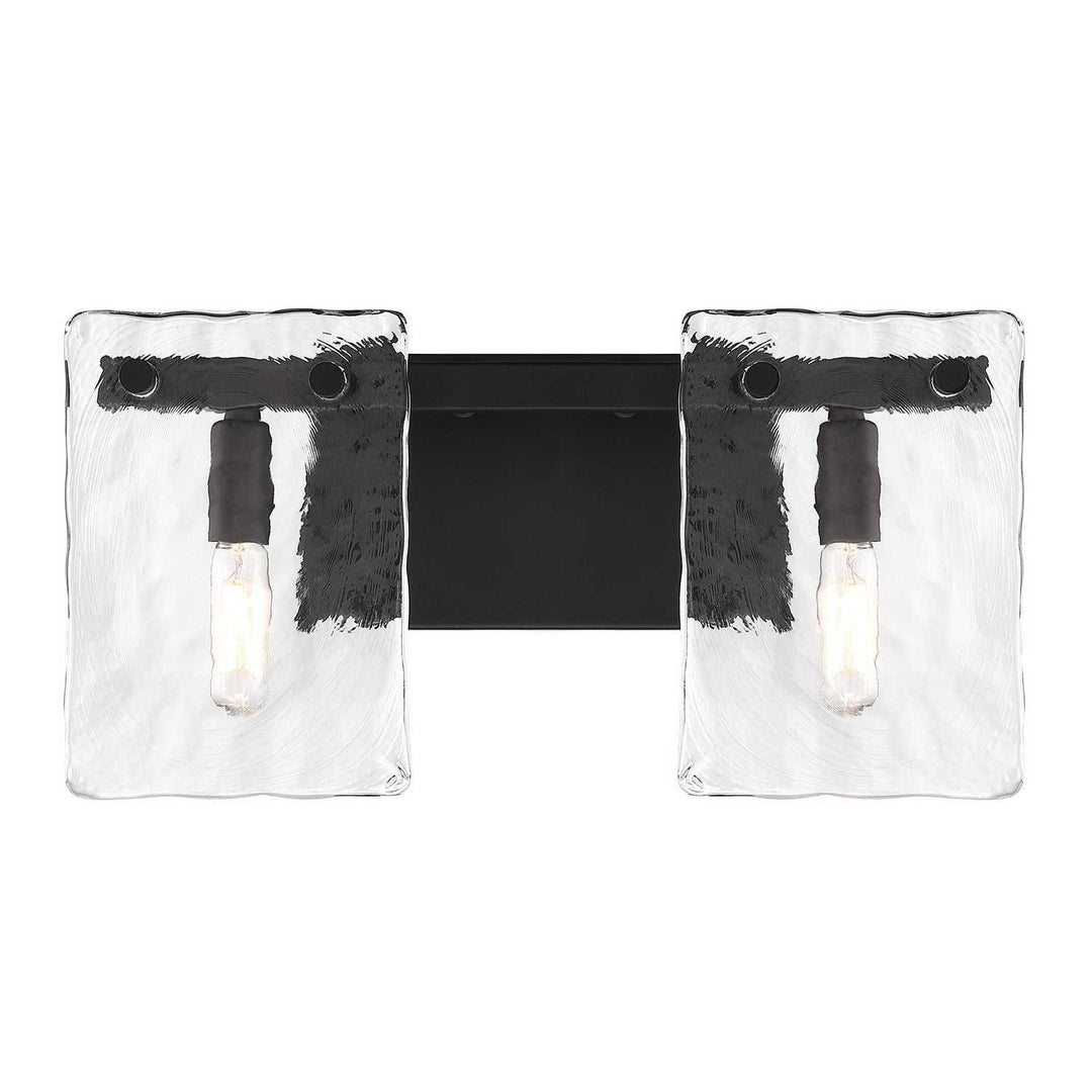 Genry Two Light Bathroom Vanity in Matte Black Savoy House