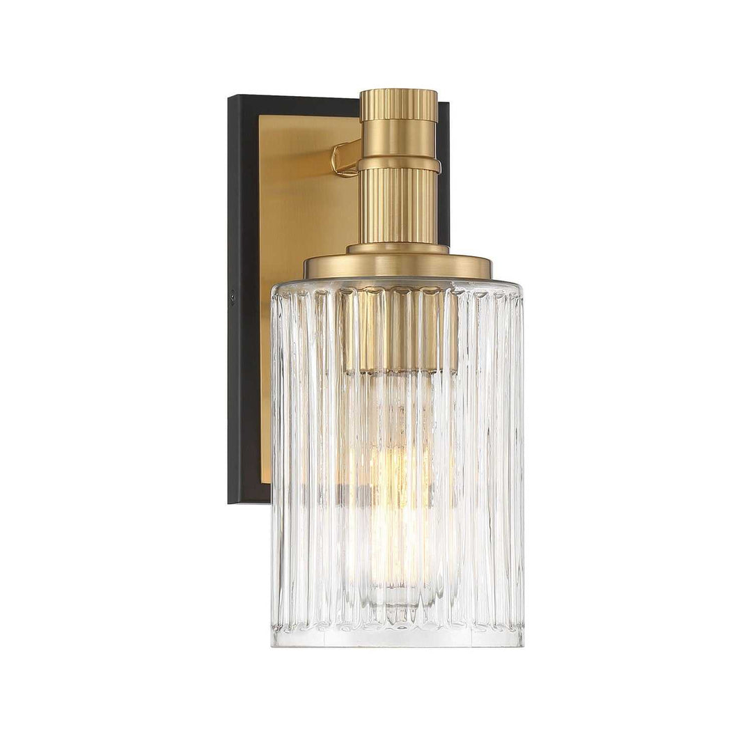 Savoy House - 9-1102-1-143 - One Light Bathroom Vanity - Concord - Matte Black w/Warm Brass