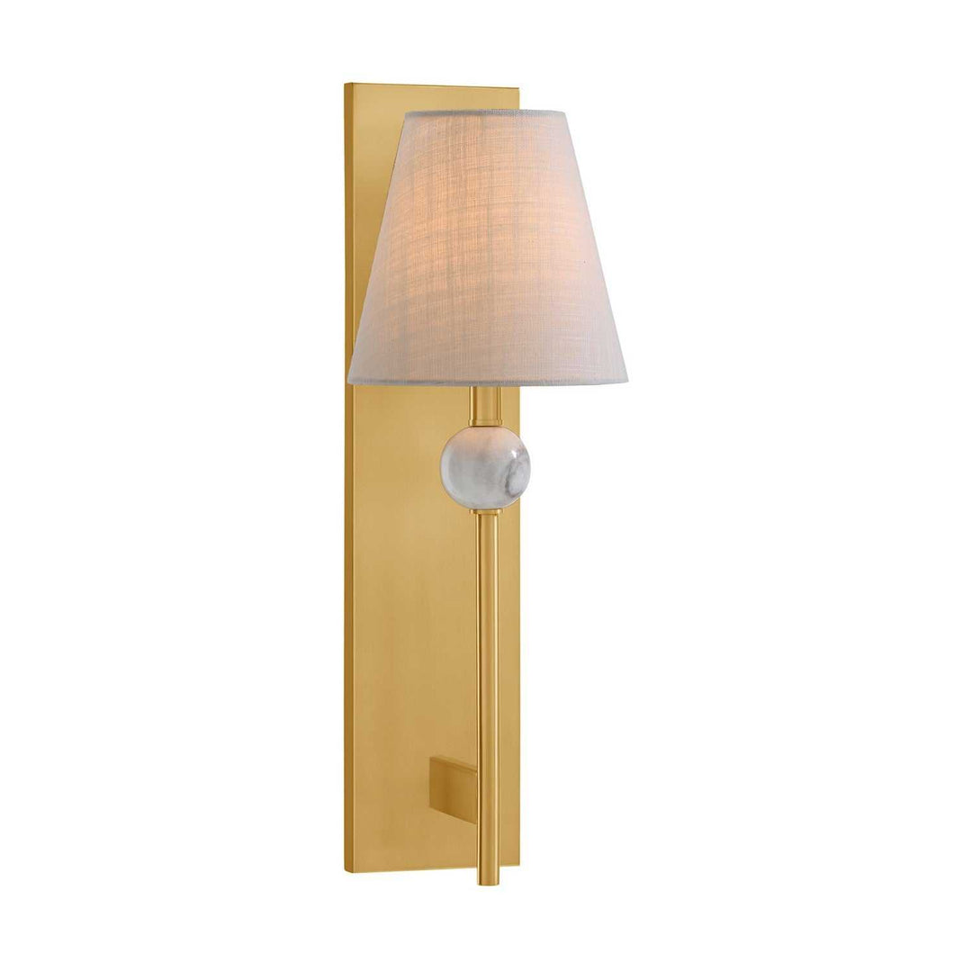 Travis One Light Wall Sconce in Warm Brass Savoy House