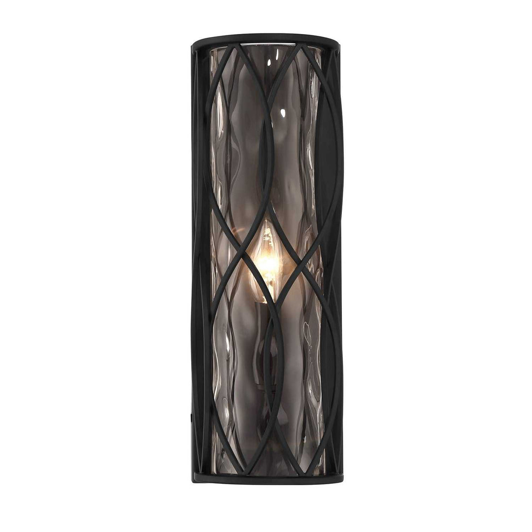 Snowden One Light Wall Sconce in Matte Black Savoy House
