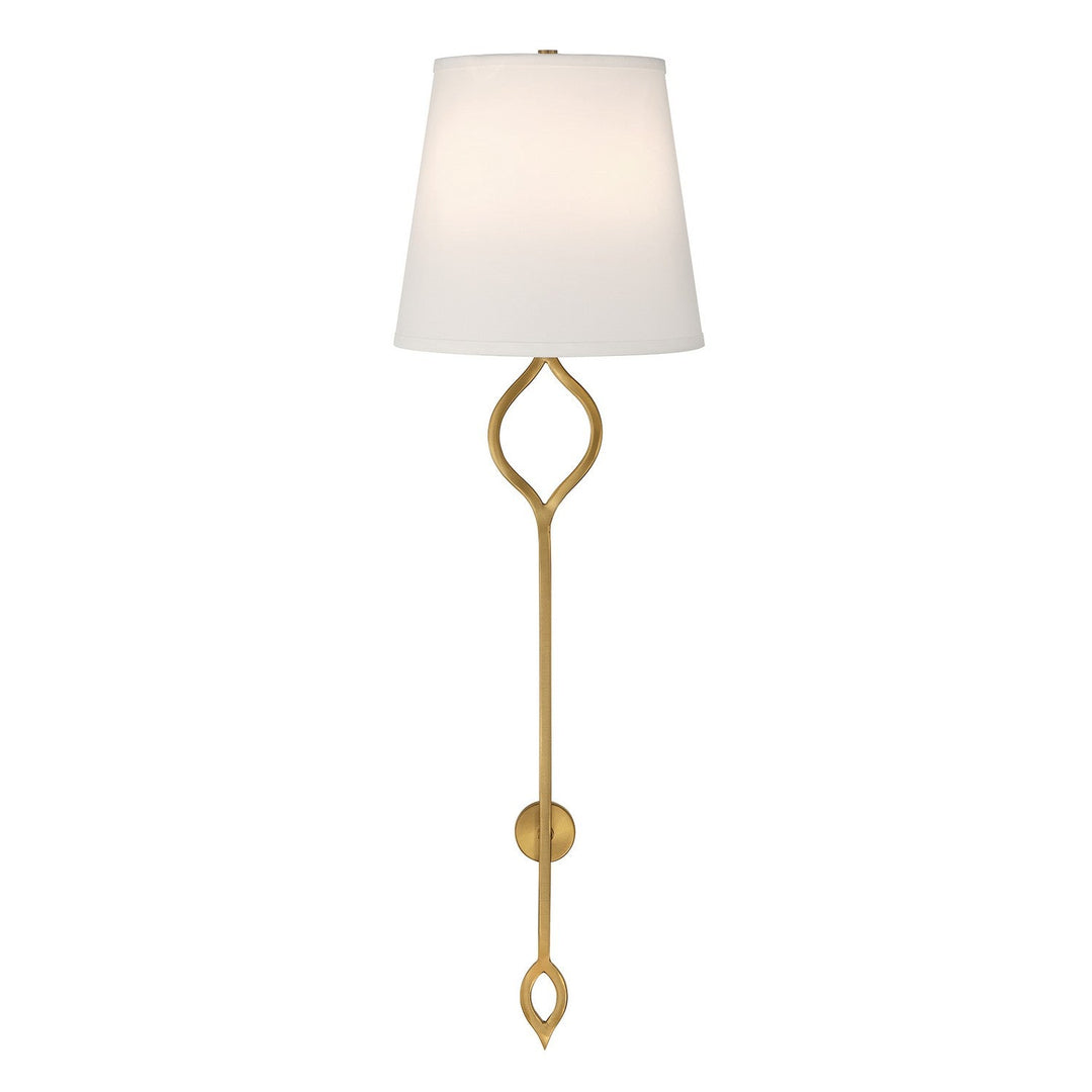 Roxbury Two Light Wall Sconce in Warm Brass Savoy House