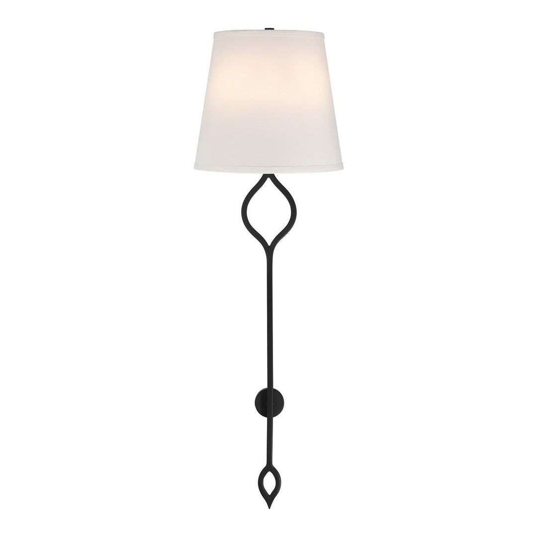 Roxbury Two Light Wall Sconce in Matte Black Savoy House