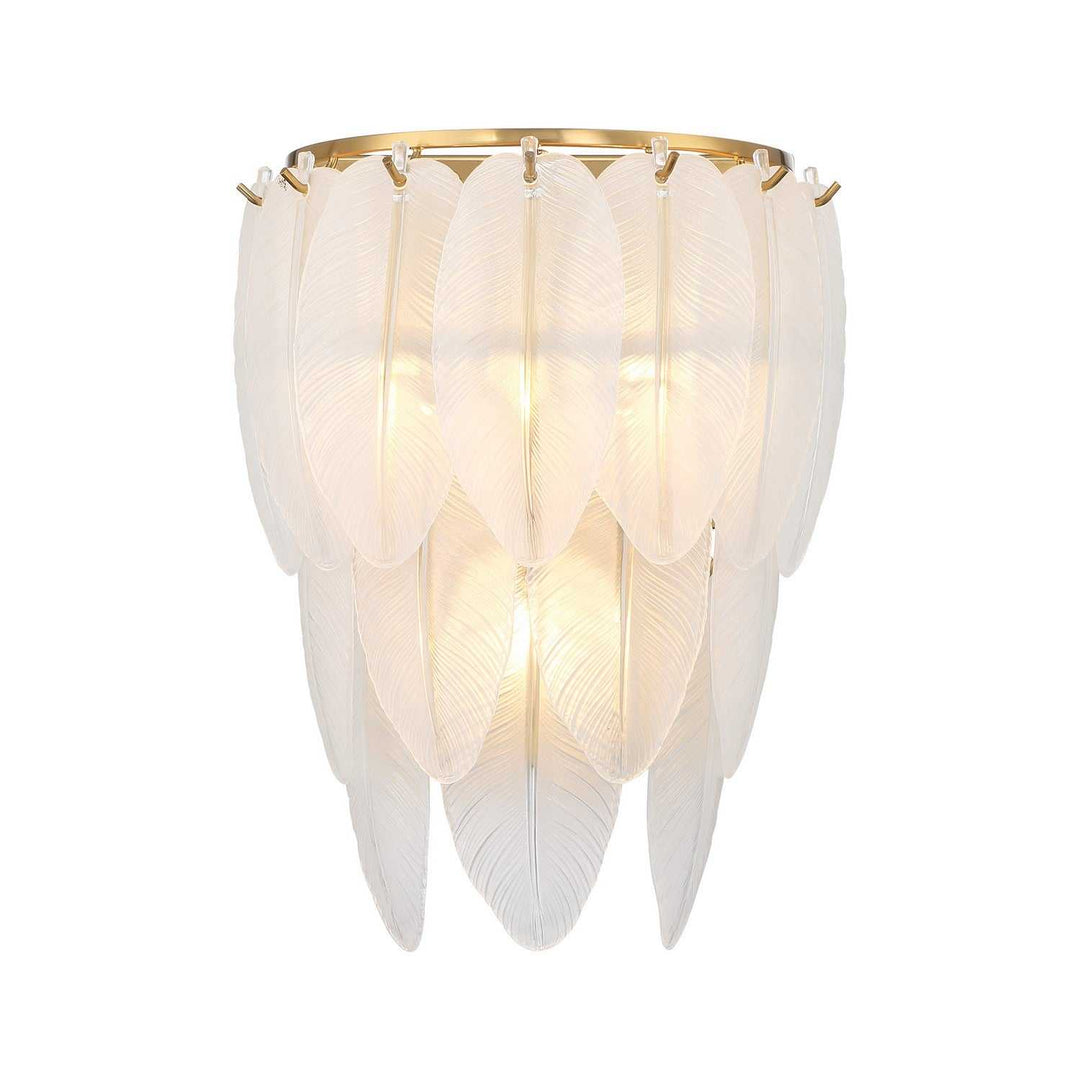 Boa Three Light Wall Sconce in Warm Brass Savoy House