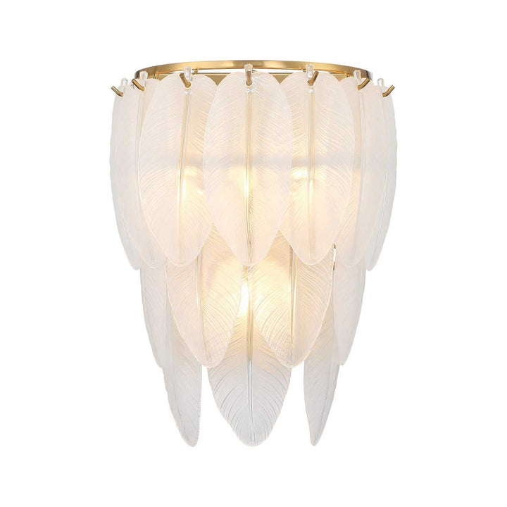 Boa Three Light Wall Sconce in Warm Brass Savoy House
