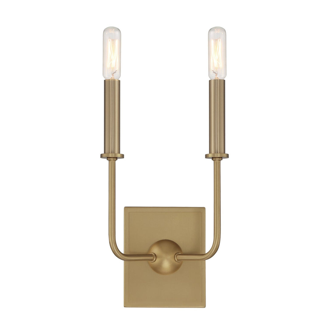 Avondale Two Light Wall Sconce in Warm Brass Savoy House