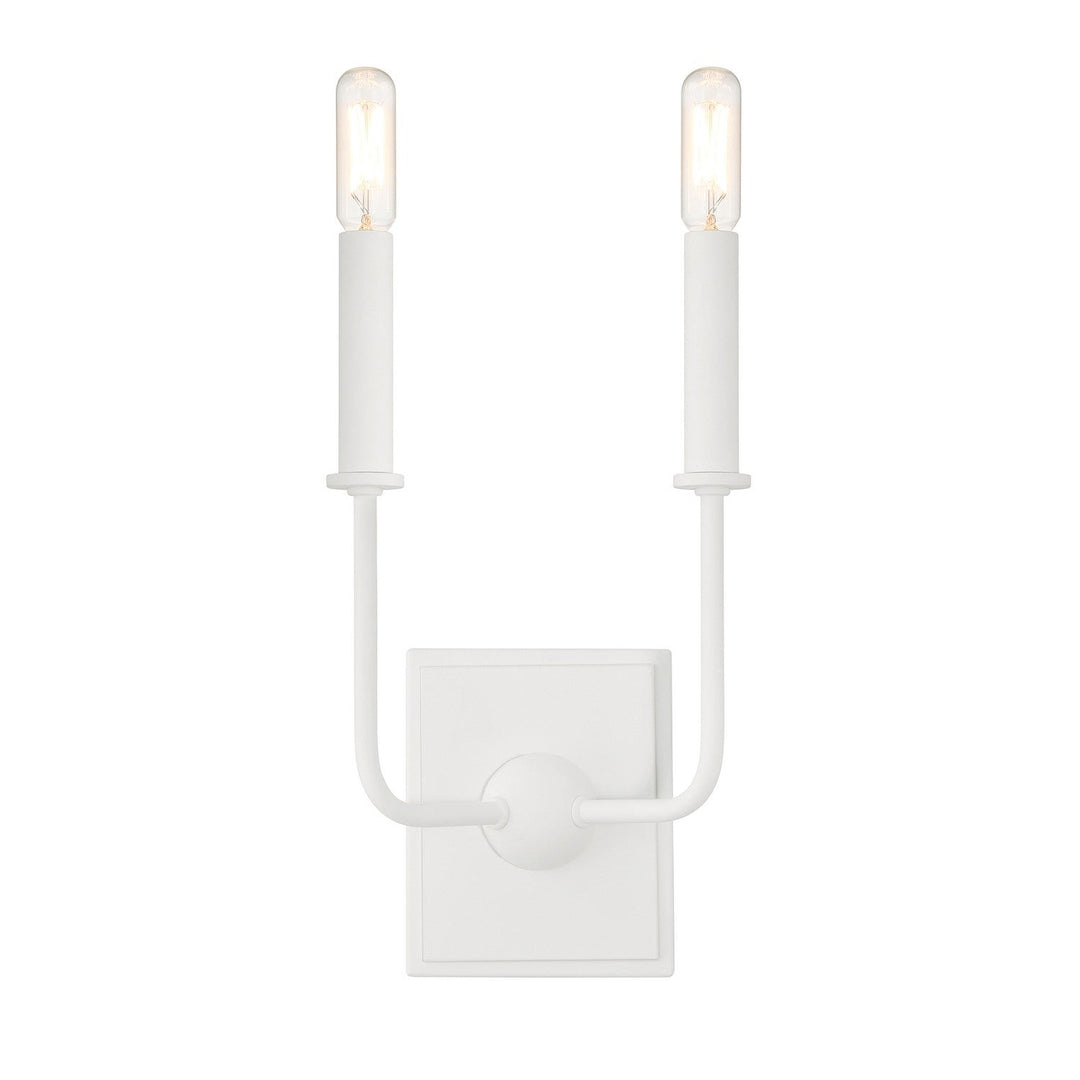 Avondale Two Light Wall Sconce in Bisque White Savoy House