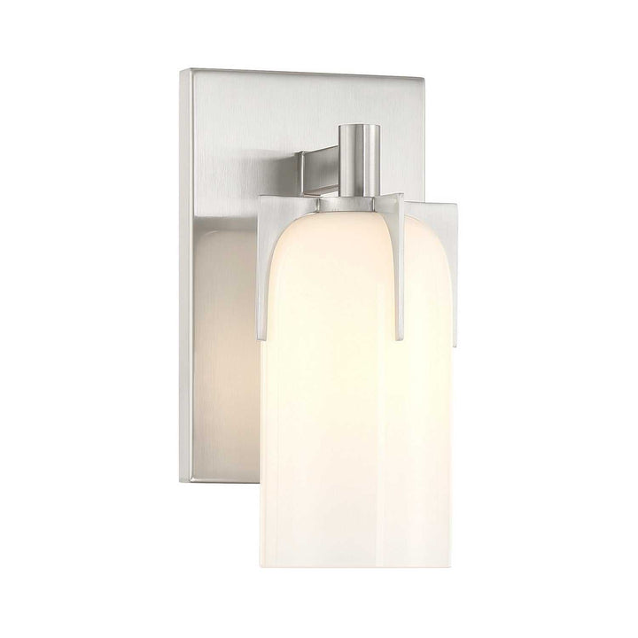 Caldwell One Light Bathroom Vanity in Satin Nickel Savoy House