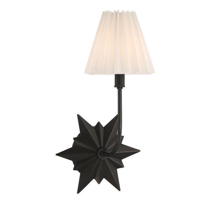 Crestwood One Light Wall Sconce in Black Tourmaline Savoy House