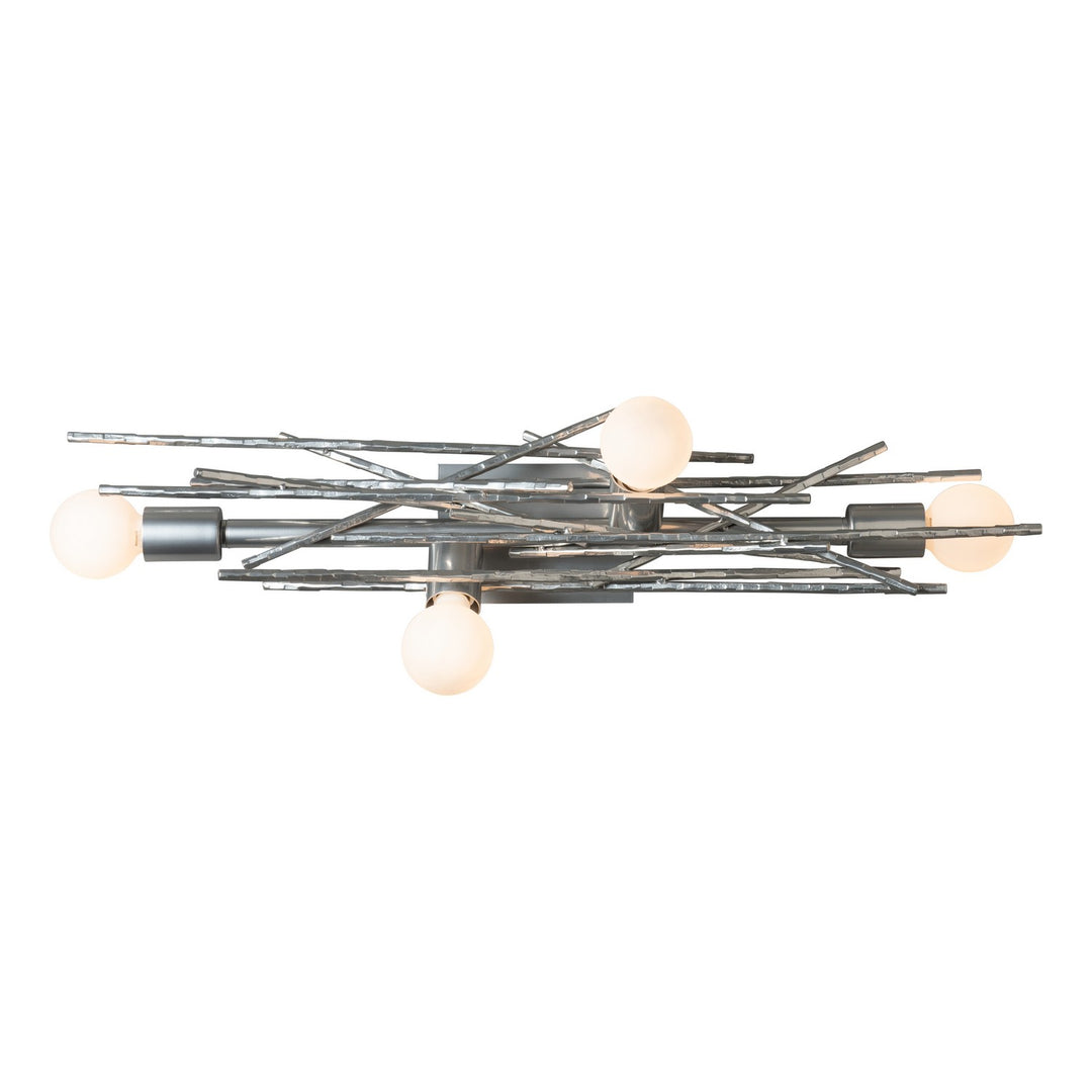 Hubbardton Forge Canada - 212034-SKT-85 - Four Light Wall Sconce/Semi-Flush - Brindille - Sterling