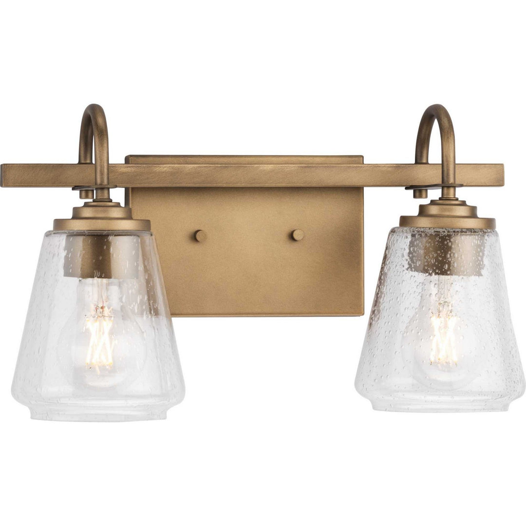 Martenne Two Light Bath & Vanity in Aged Bronze - available from The Lighting Shoppe, trusted by Canadian homeowners