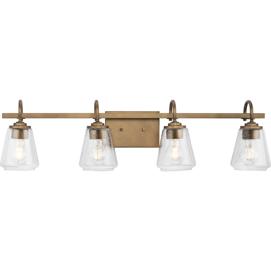 Martenne Four Light Bath & Vanity in Aged Bronze - available from The Lighting Shoppe, trusted by Canadian homeowners