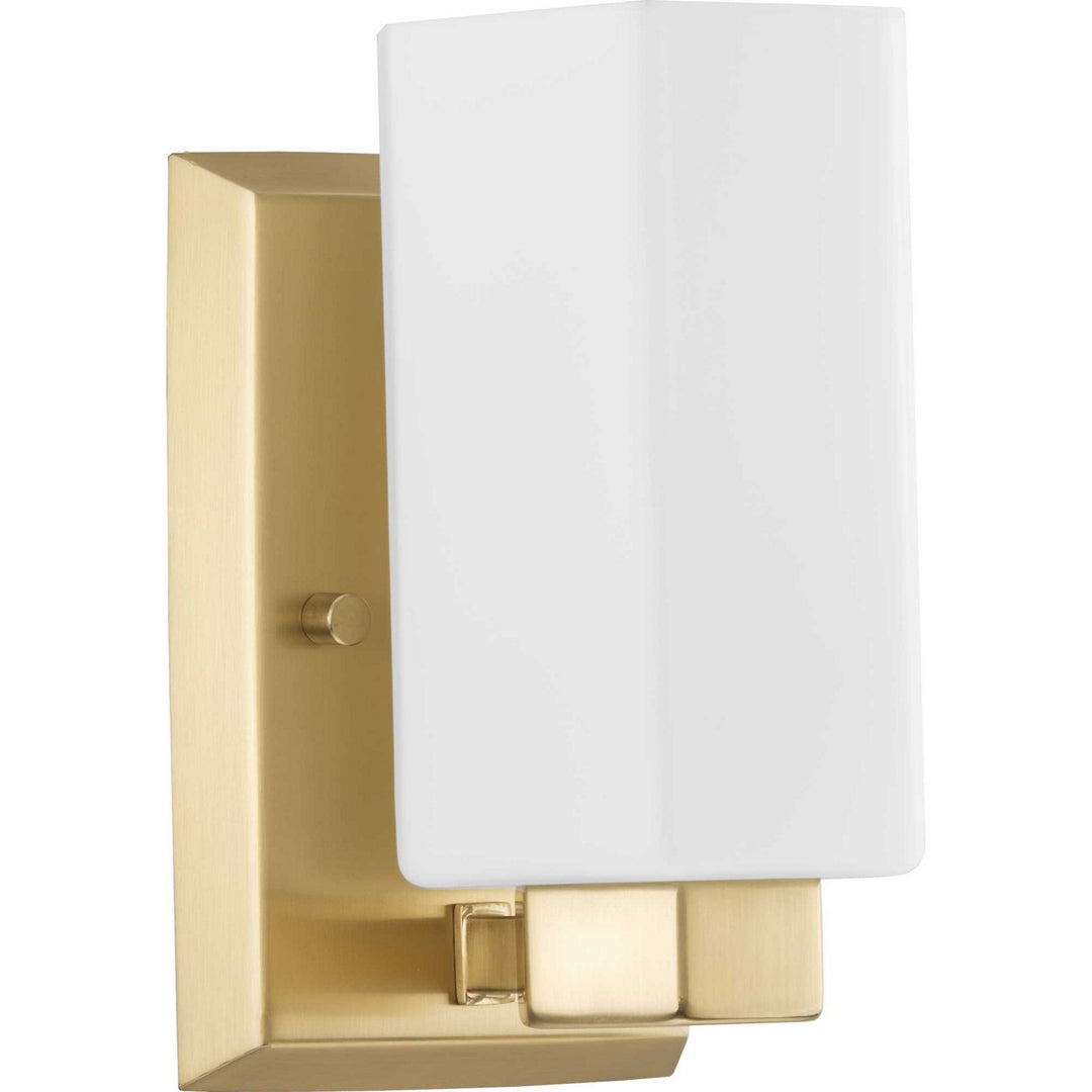 Estrada One Light Bath & Vanity Light in Brushed Gold - available from The Lighting Shoppe, trusted by Canadian homeowners