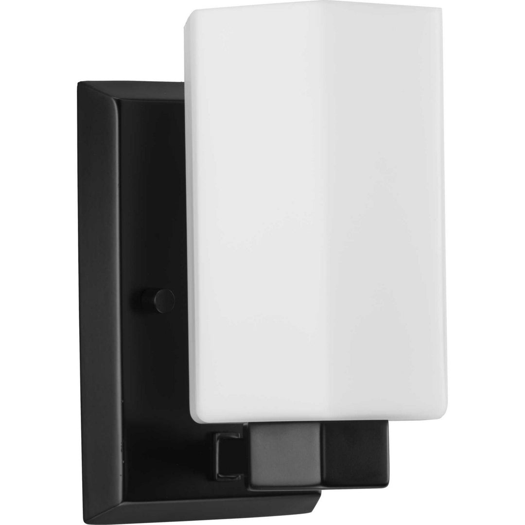 Estrada One Light Bath & Vanity Light in Matte Black - available from The Lighting Shoppe, trusted by Canadian homeowners