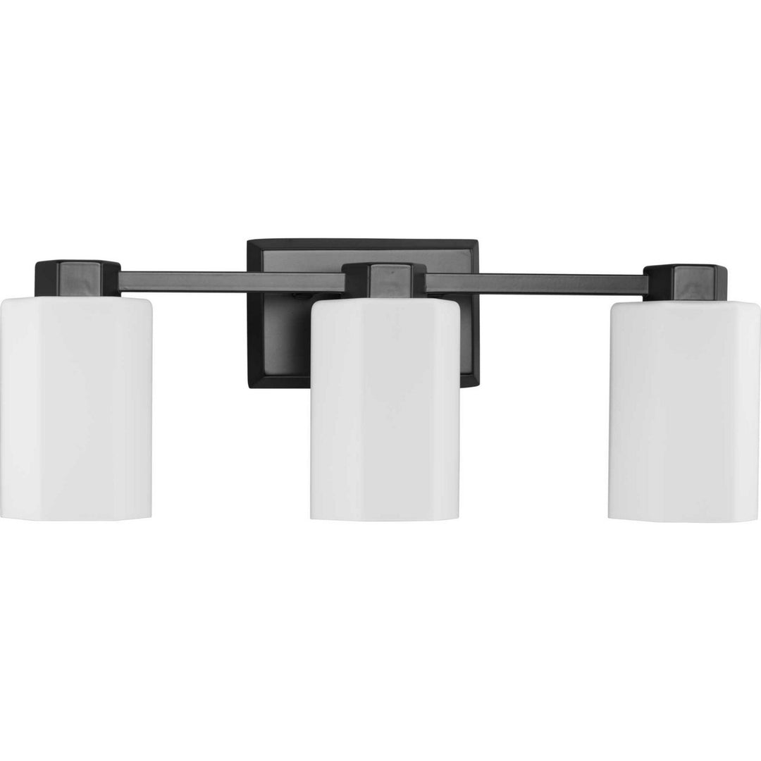 Estrada Three Light Bath & Vanity in Matte Black - available from The Lighting Shoppe, trusted by Canadian homeowners