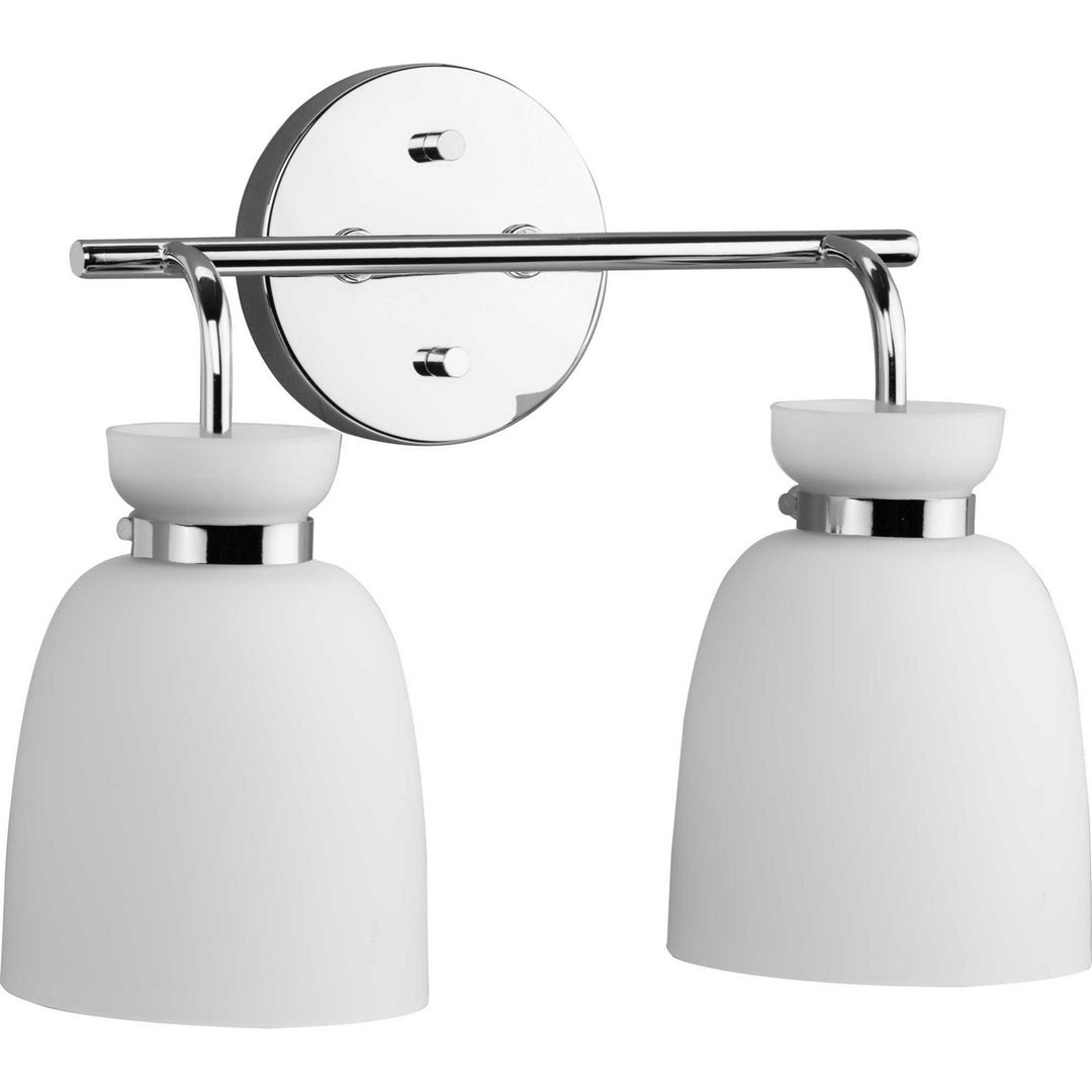 Lexie Two Light Bath & Vanity in Polished Chrome - available from The Lighting Shoppe, trusted by Canadian homeowners