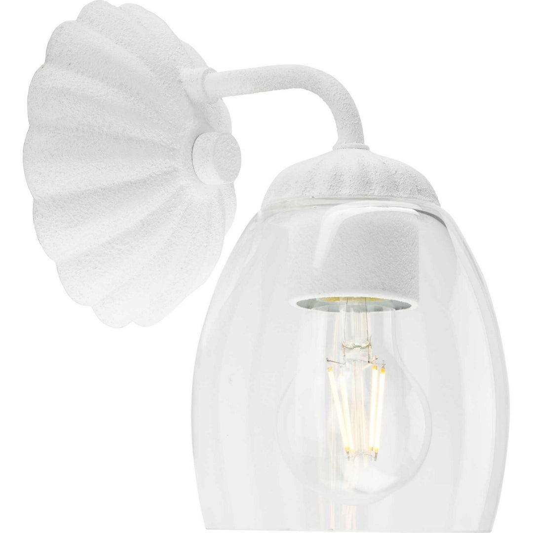 Quillan One Light Bath & Vanity Light in White Plaster - available from The Lighting Shoppe, trusted by Canadian homeowners