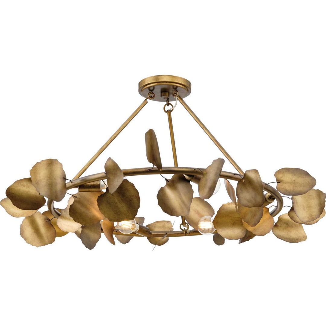 Progress Canada - P350263-204 - Six Light Flush Mount - Laurel - Gold Ombre