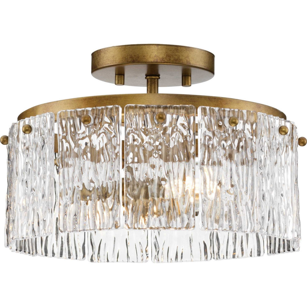 Chevall Two Light Flush Mount in Gold Ombre - available from The Lighting Shoppe, trusted by Canadian homeowners