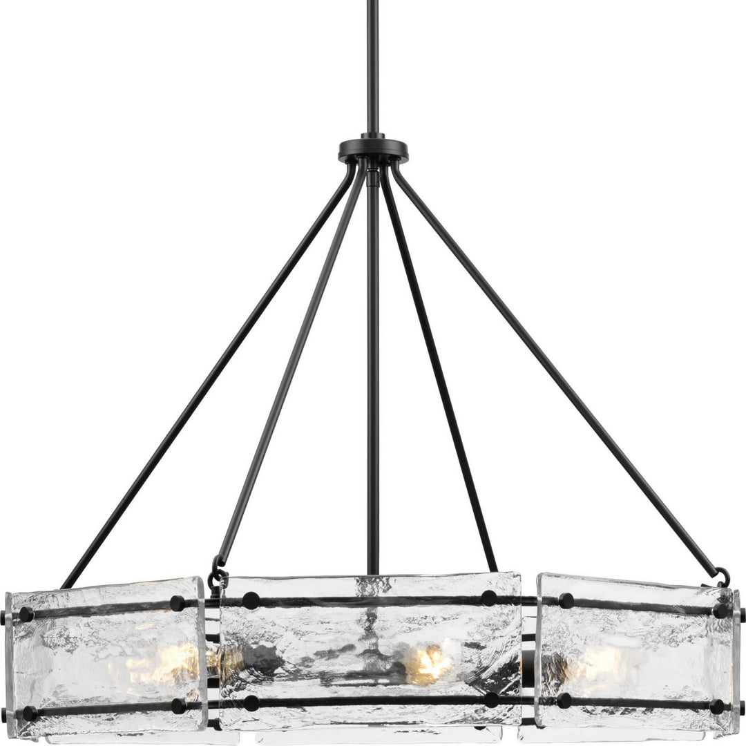 Progress Canada - P400355-31M - Six Light Chandelier - Rivera - Matte Black