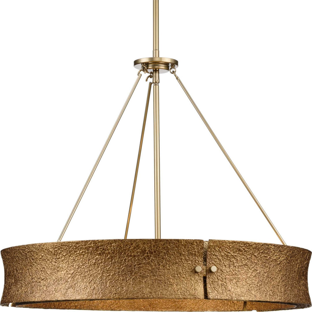 Lusail Five Light Chandelier in Soft Gold - available from The Lighting Shoppe, trusted by Canadian homeowners