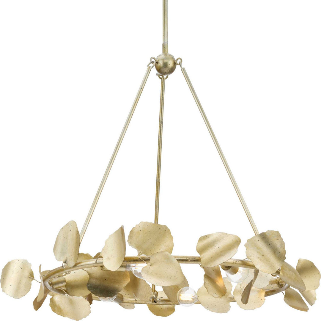 Progress Canada - P400359-176 - Six Light Chandelier - Laurel - Gilded Silver
