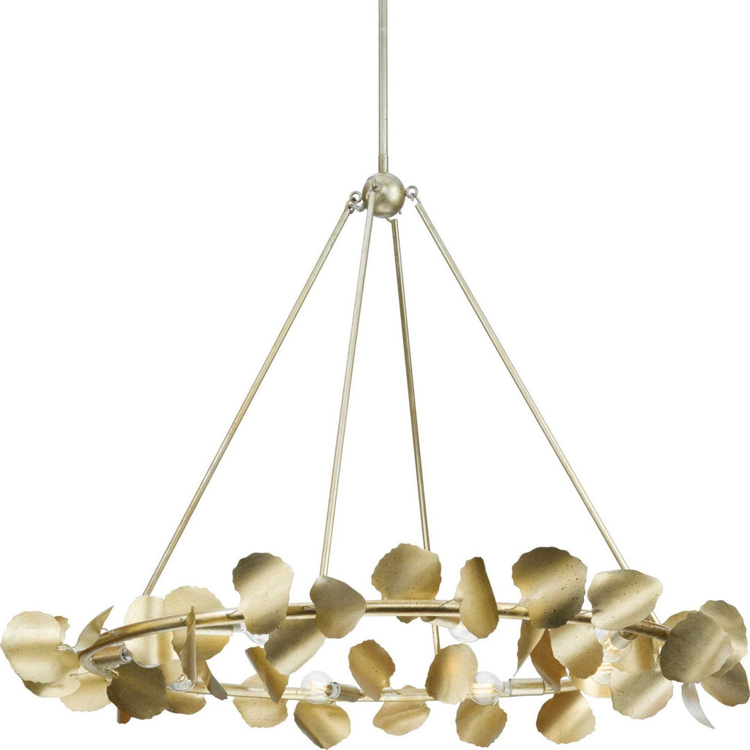 Laurel Eight Light Chandelier in Gilded Silver - available from The Lighting Shoppe, trusted by Canadian homeowners