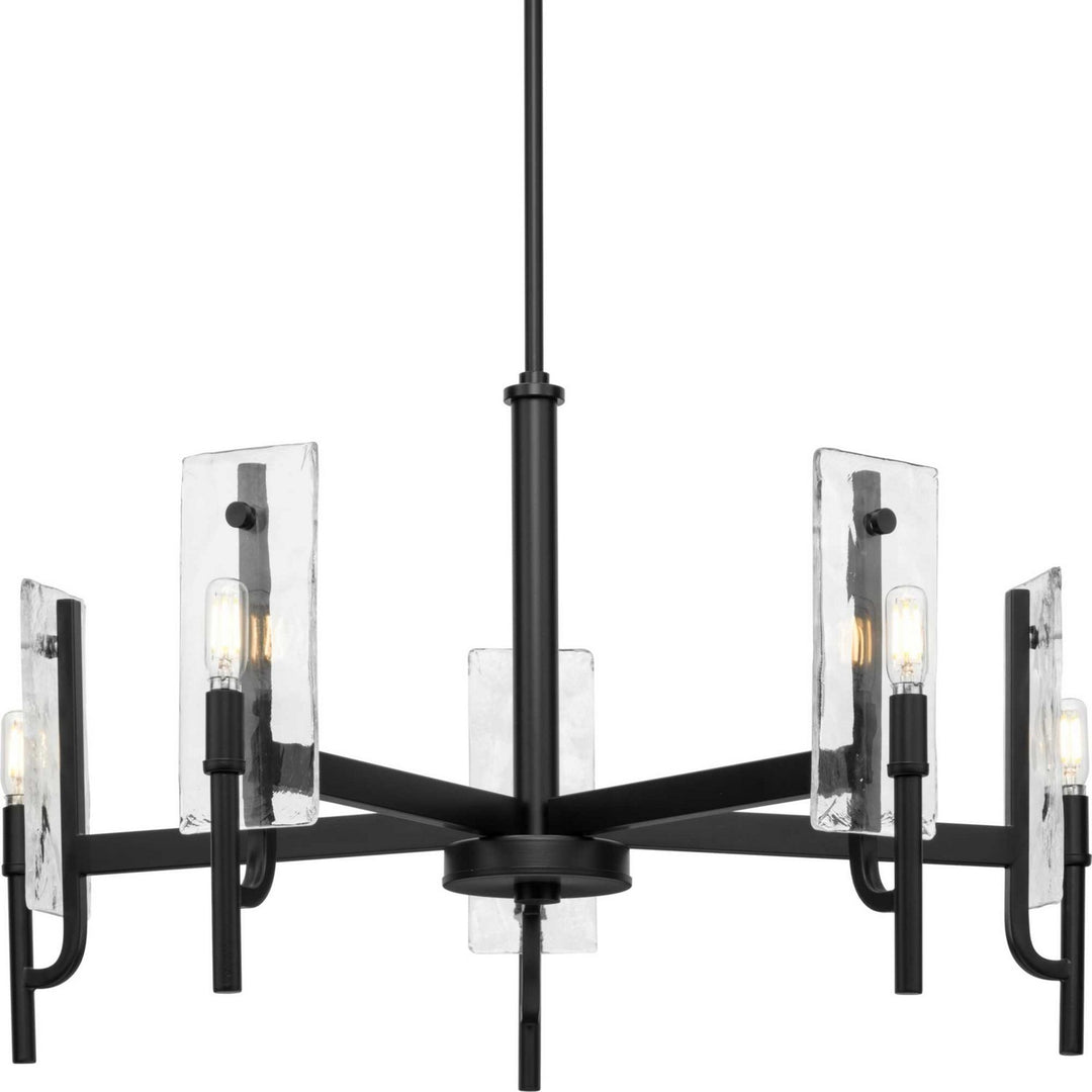 Progress Canada - P400363-31M - Five Light Chandelier - Rivera - Matte Black