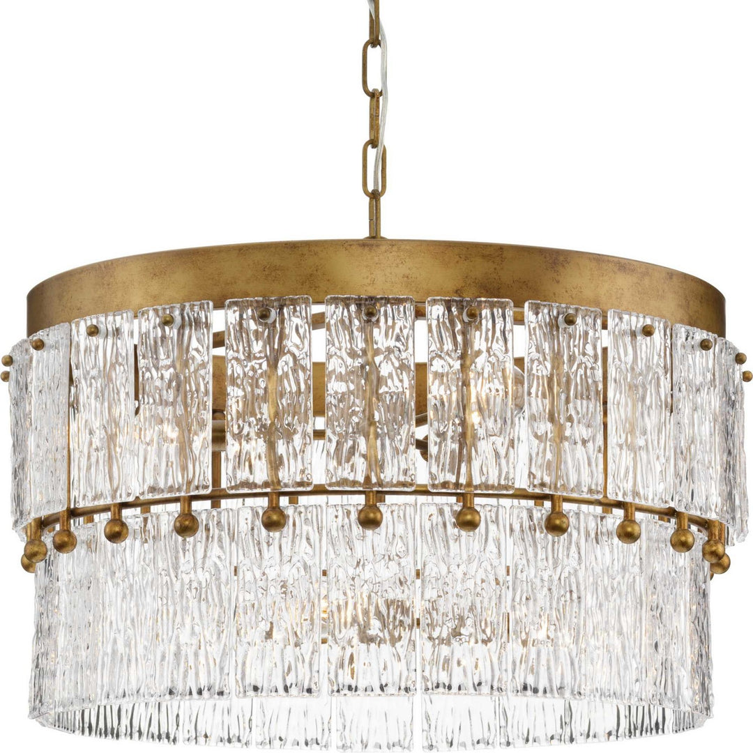 Progress Canada - P400367-204 - Six Light Chandelier - Chevall - Gold Ombre