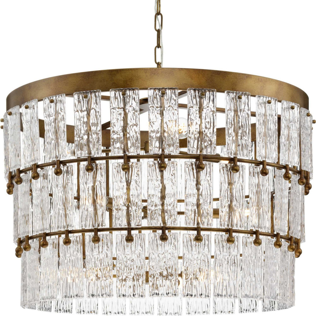 Progress Canada - P400368-204 - Nine Light Chandelier - Chevall - Gold Ombre