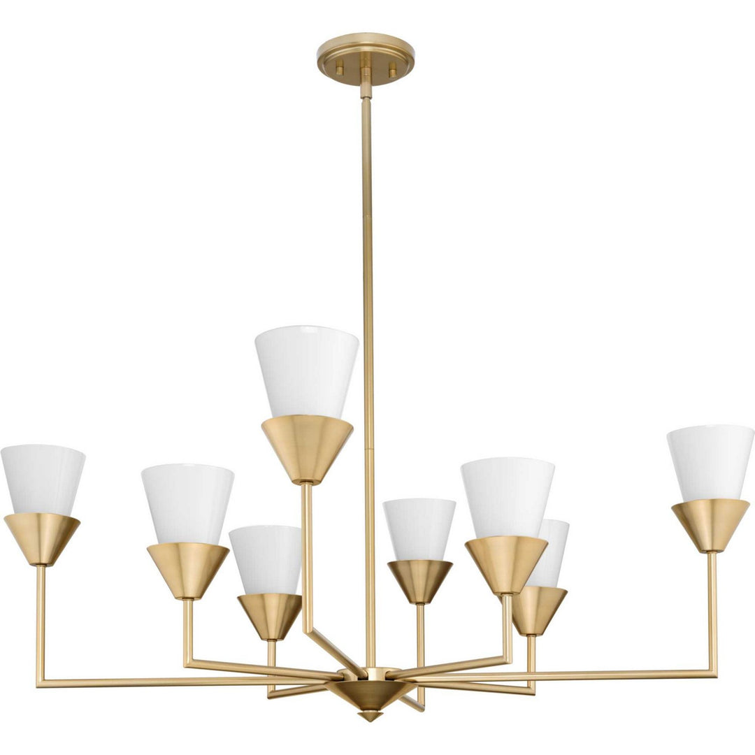 Progress Canada - P400373-205 - Eight Light Chandelier - Pinellas - Soft Gold