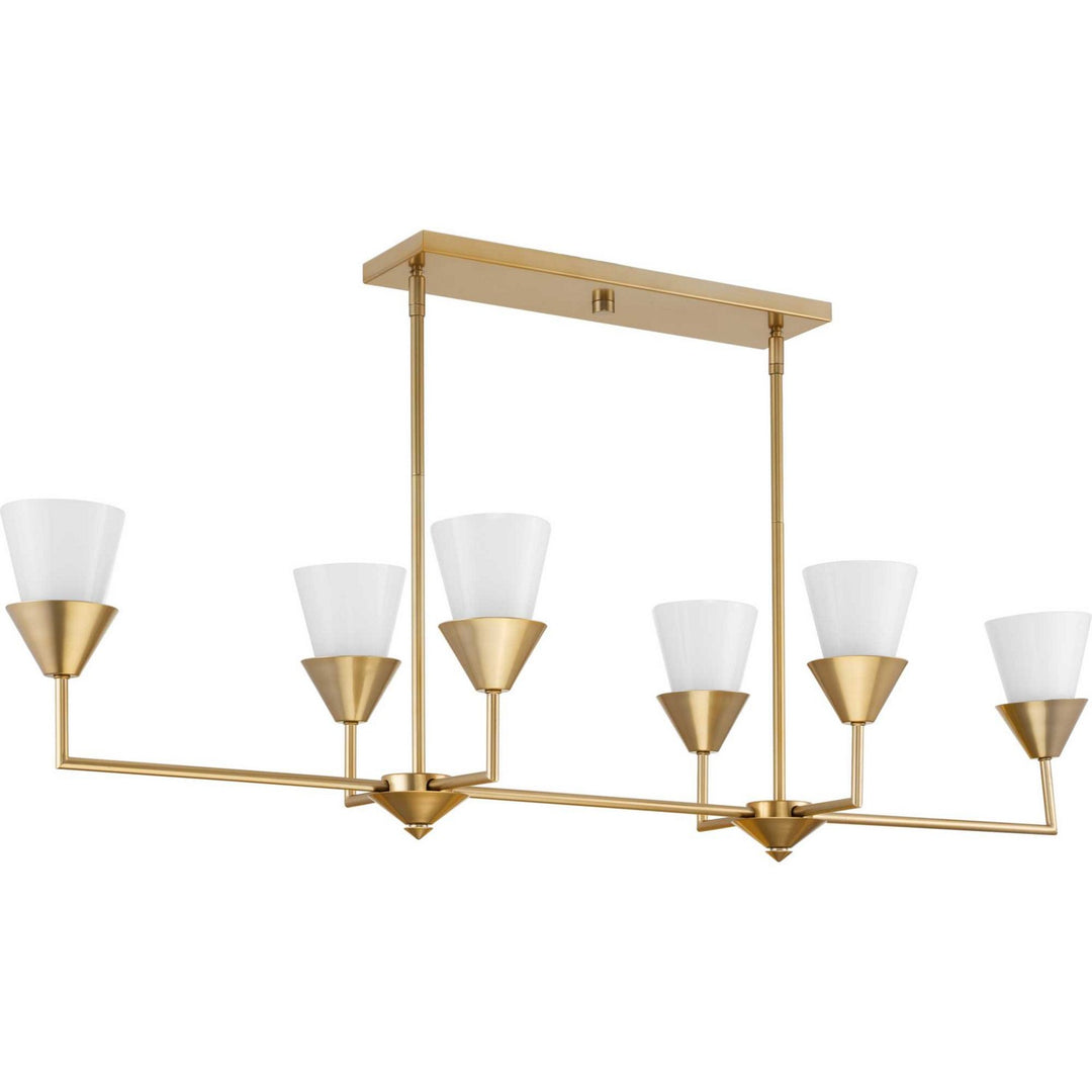 Progress Canada - P400374-205 - Six Light Island Pendant - Pinellas - Soft Gold