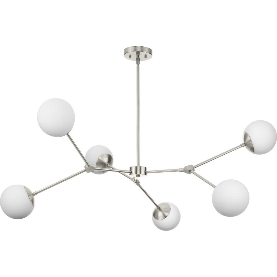 Progress Canada - P400378-009 - Six Light Chandelier - Haas - Brushed Nickel