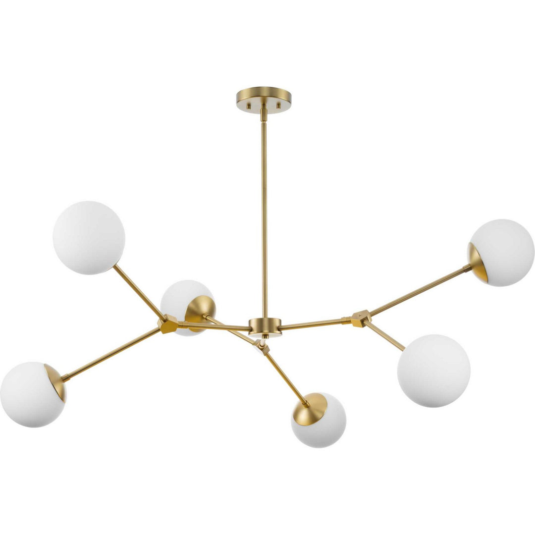 Progress Canada - P400378-109 - Six Light Chandelier - Haas - Brushed Bronze